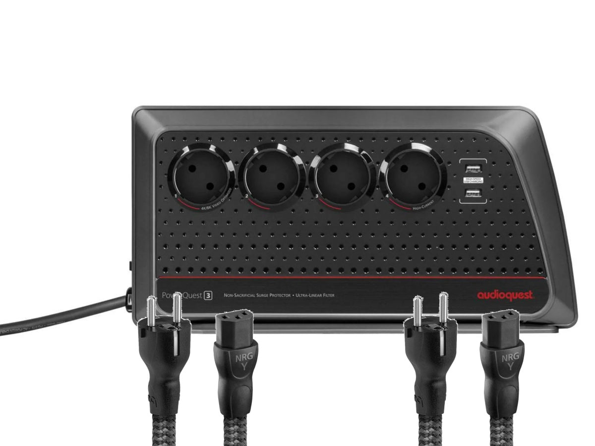 AUDIOQUEST PACK ALIMENTATION PowerQuest 3 + NRG-Y3 1m x2