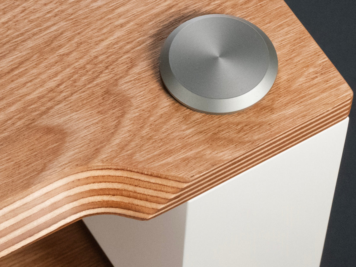 BLOK STAX 2G - Etagère LP - Etagères Frêne Naturel / Blanc Satiné detail