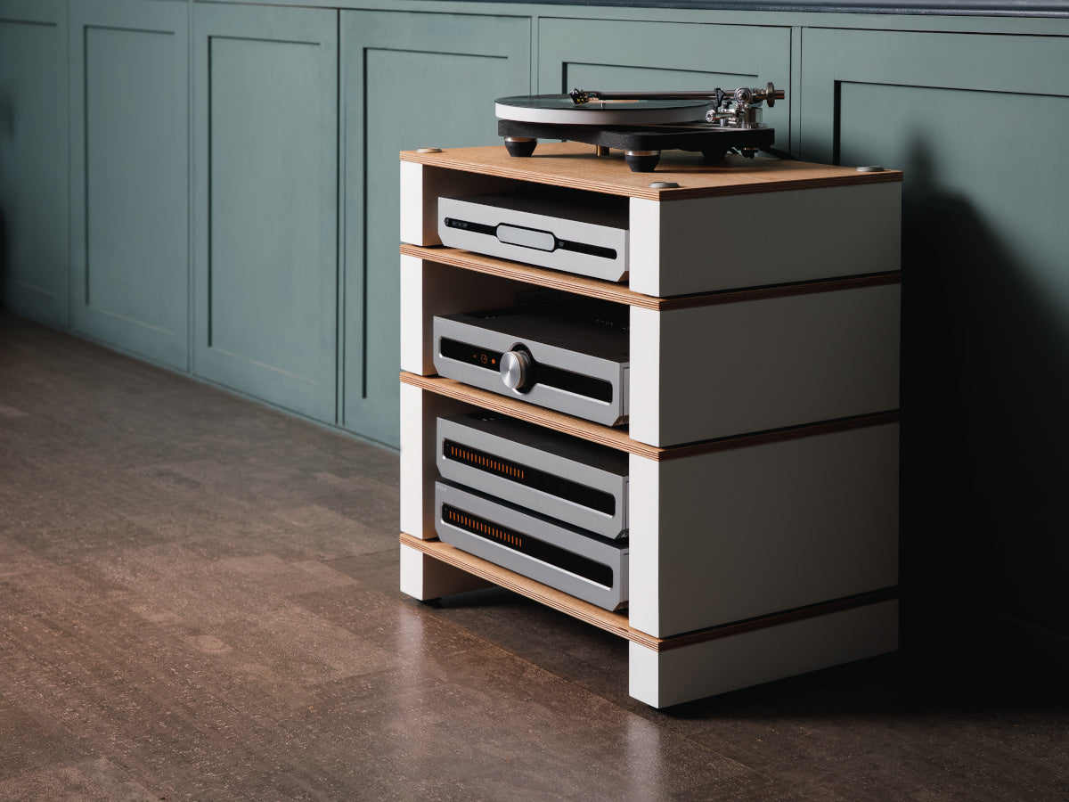 BLOK STAX 2G - Etagère LP - Etagères Frêne Naturel / Blanc Satiné lifestyle 2