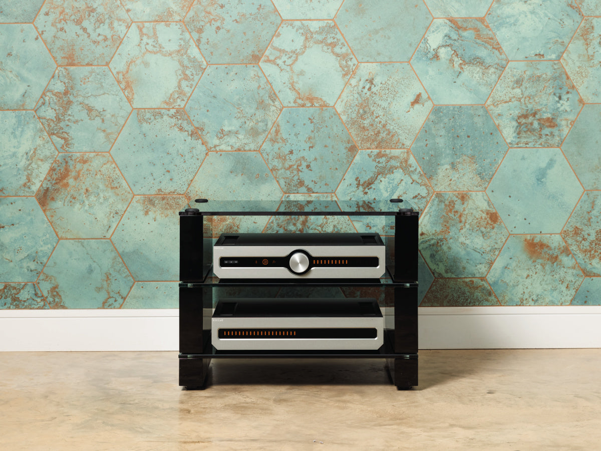BLOK STAX 2G - Etagère LP - Etagères - Vitres Noires / Noir Laqué lifestyle