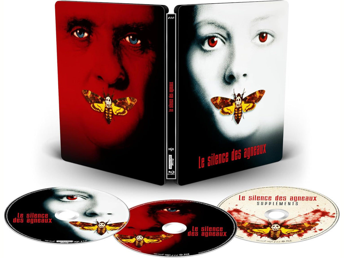 SILENCE DES AGNEAUX (LE) - COMBO UHD 4K + 2 BD - STEELBOOK - EDITION COLLECTOR