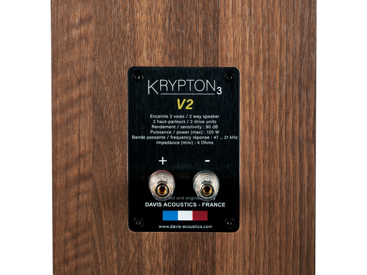 DAVIS KRYPTON 3 V2 (la paire) Noyer