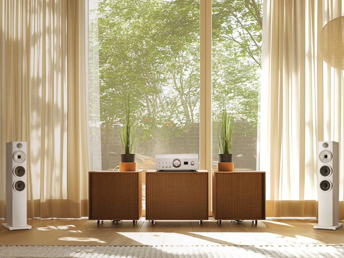 Denon PMA 3000 NE LightGrey lifestyle