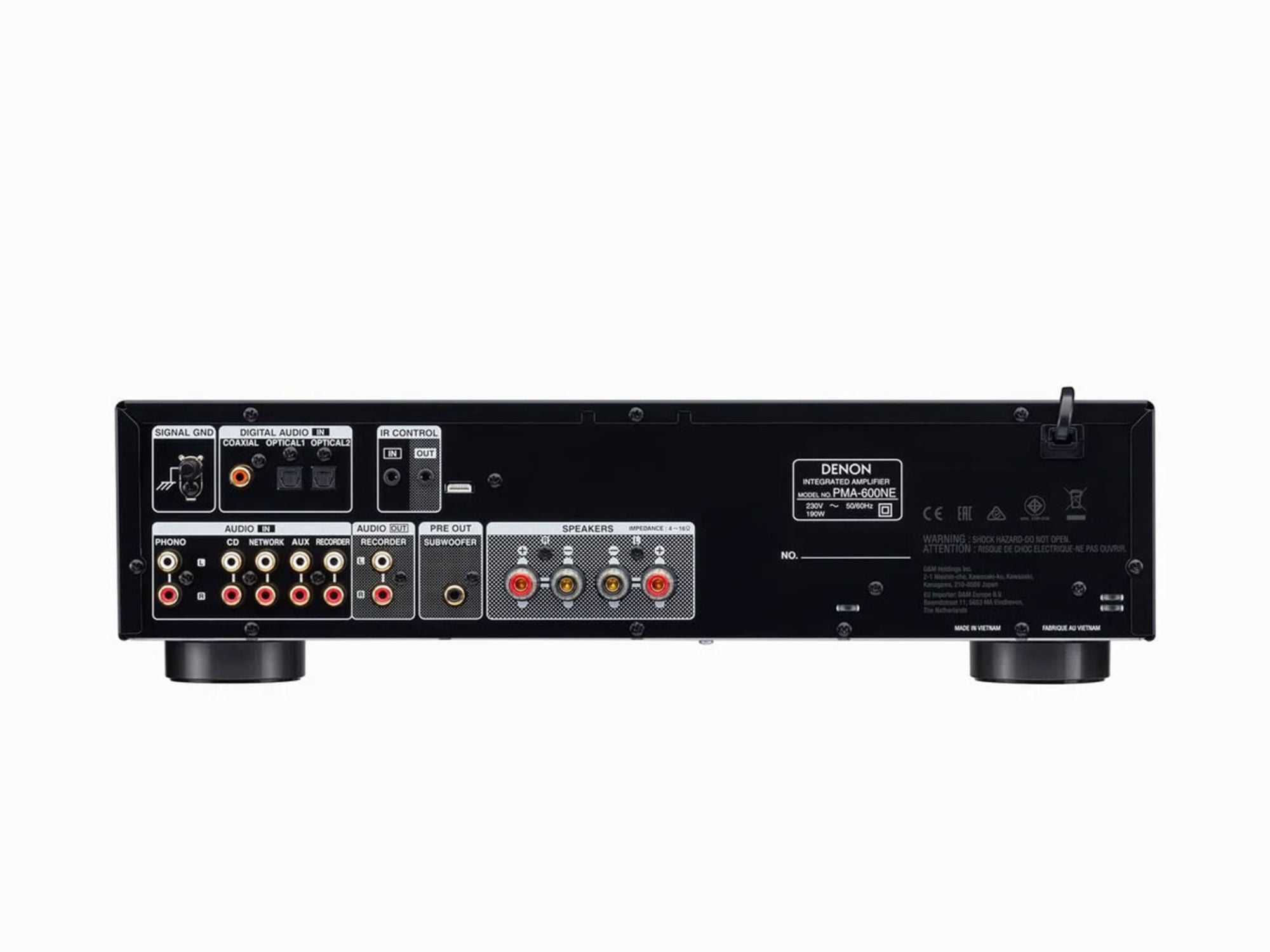DENON PMA-600NE Black connectique
