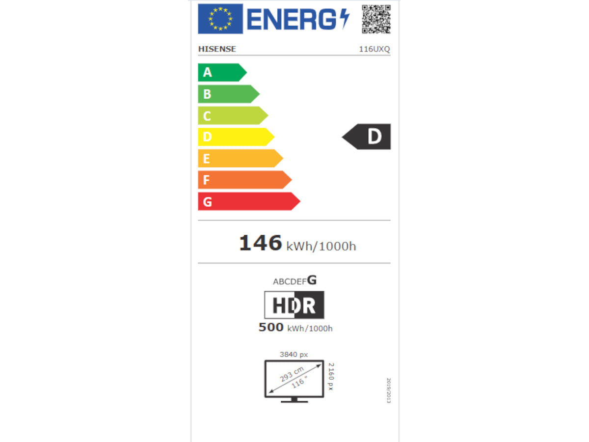 HISENSE 116UXQ (fiche énergie)
