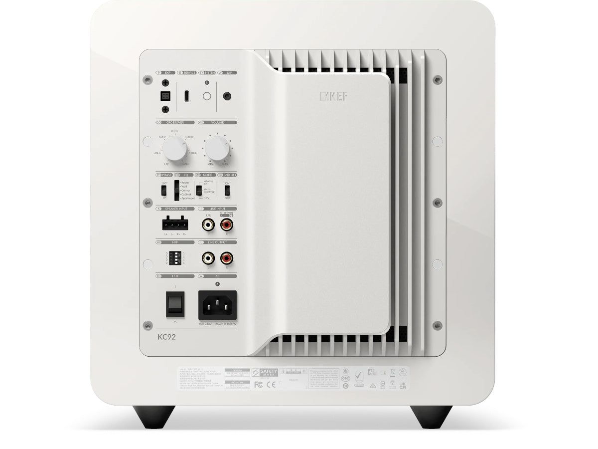 Kef KC92 White connectique