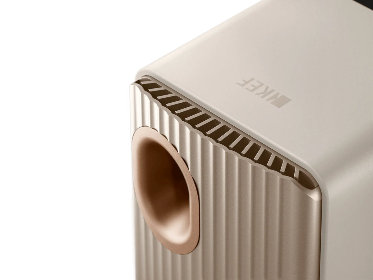 kef ls50 wireless ii beige sable detail