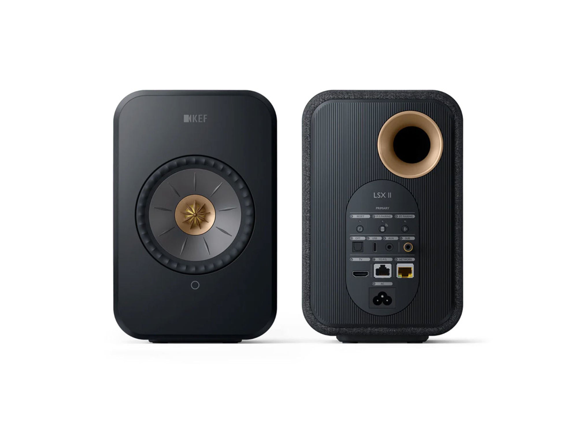 KEF LSX 2 Black connectique