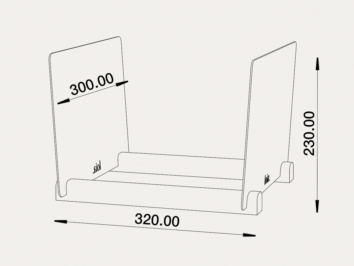 LOIA Rangement Vinyles dimensions