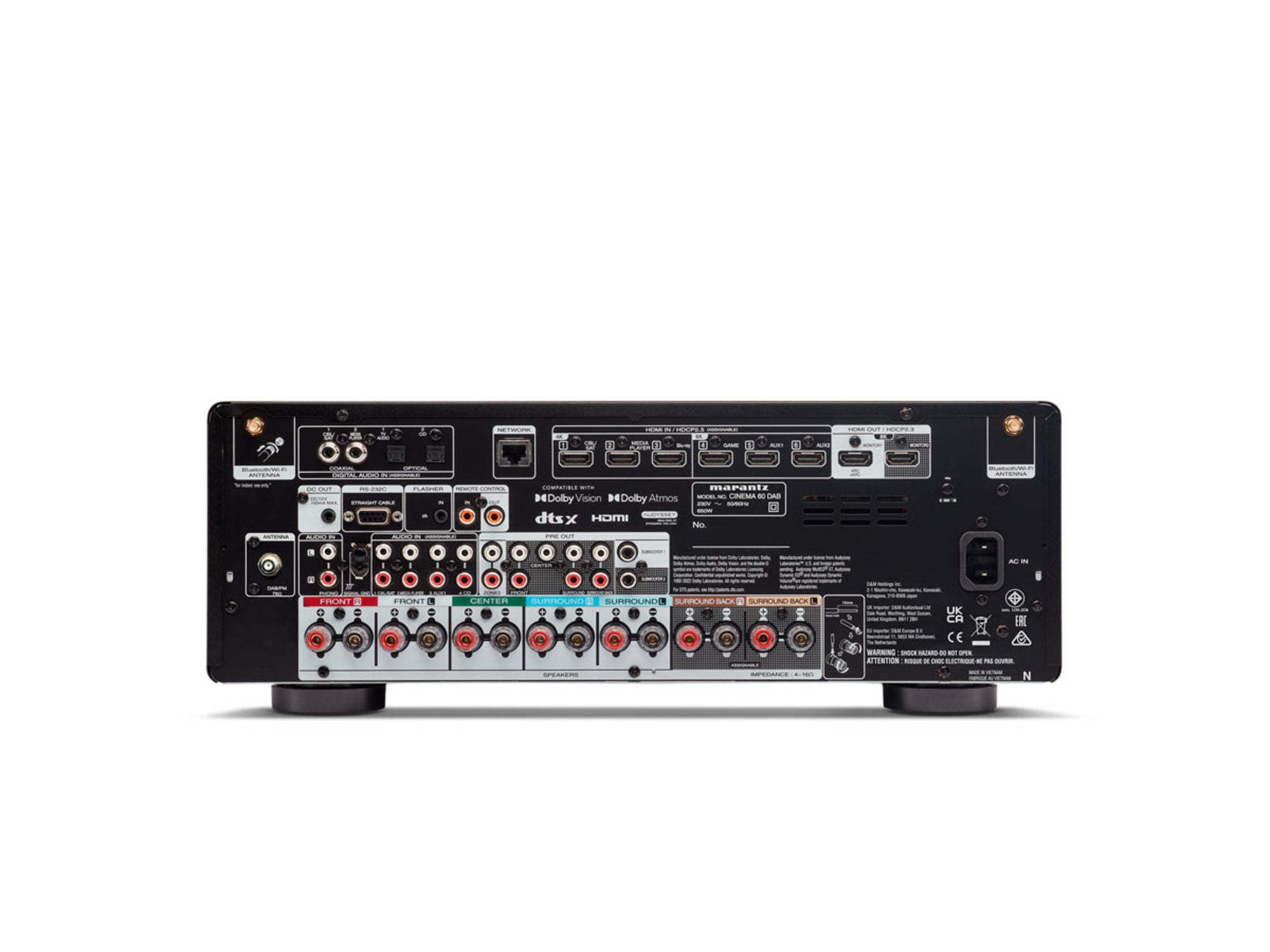 MARANTZ CINEMA 60 DAB Black connectique