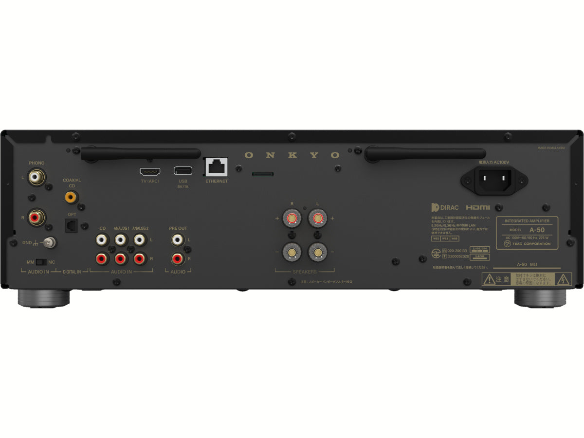 ONKYO ICON A-50 Noir connectique