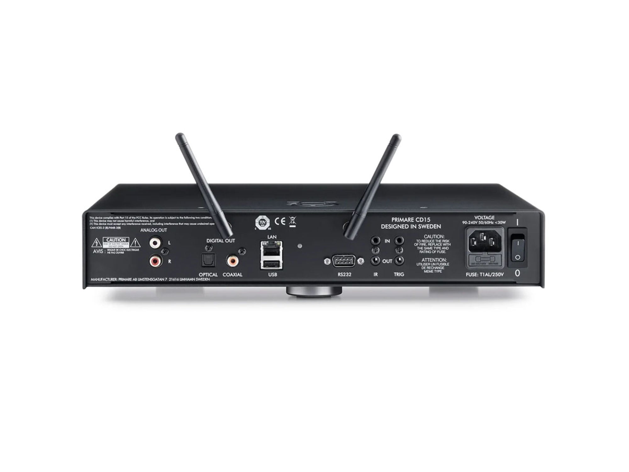 Primare CD15 Prisma connectique