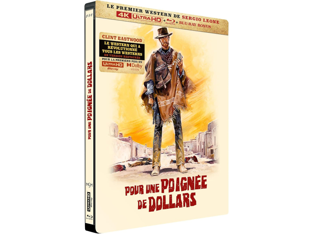 POUR UNE POIGNÉE DE DOLLARS - COMBO UHD 4K + BD + BD BONUS - STEELBOOK COLLECTOR