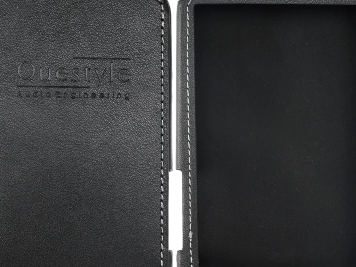 QUESTYLE Pochette SIGMA Cuir Noir