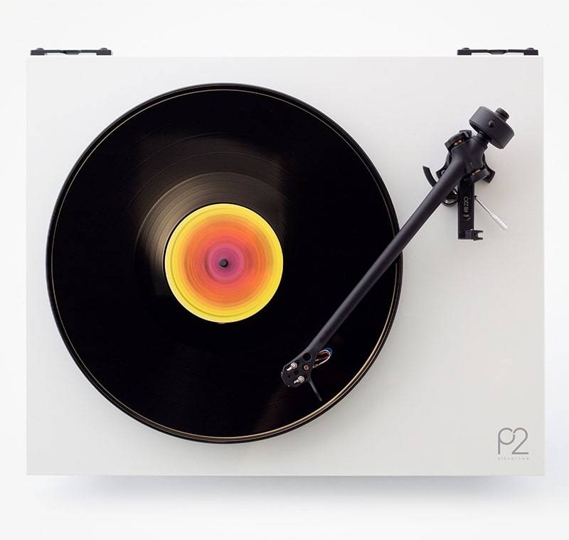 REGA PLANAR 2 Blanc Brillant vue de dessus