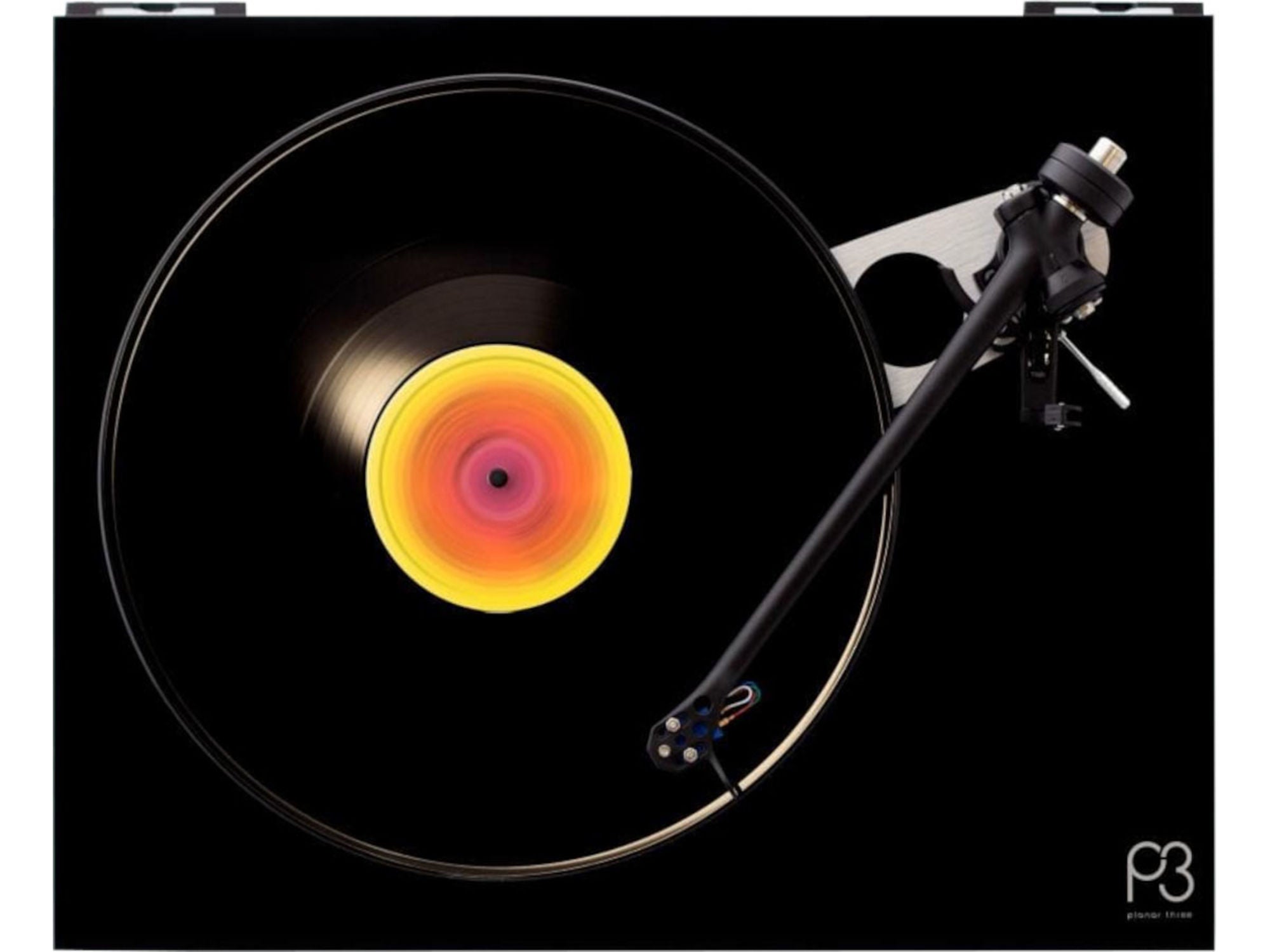 REGA PLANAR 3 Noir Brillant (sans cellule)_4