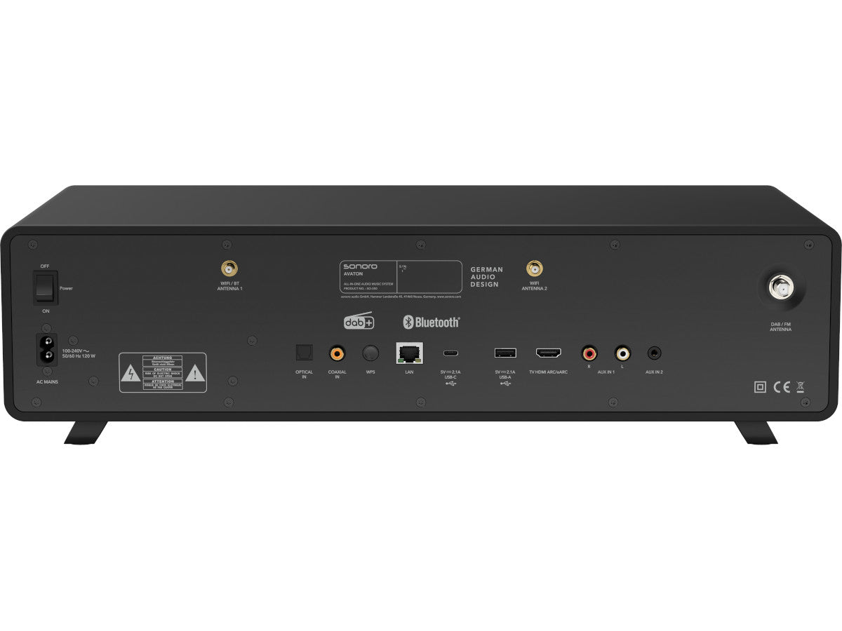 Sonoro Avaton Noir Mat / Noir arrière