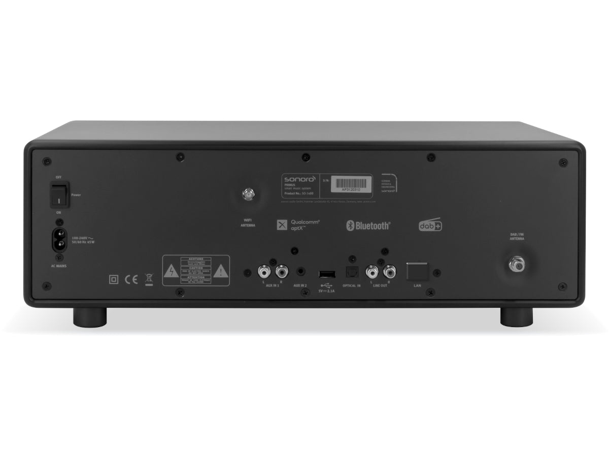 Sonoro Primus Noir Mat connectique