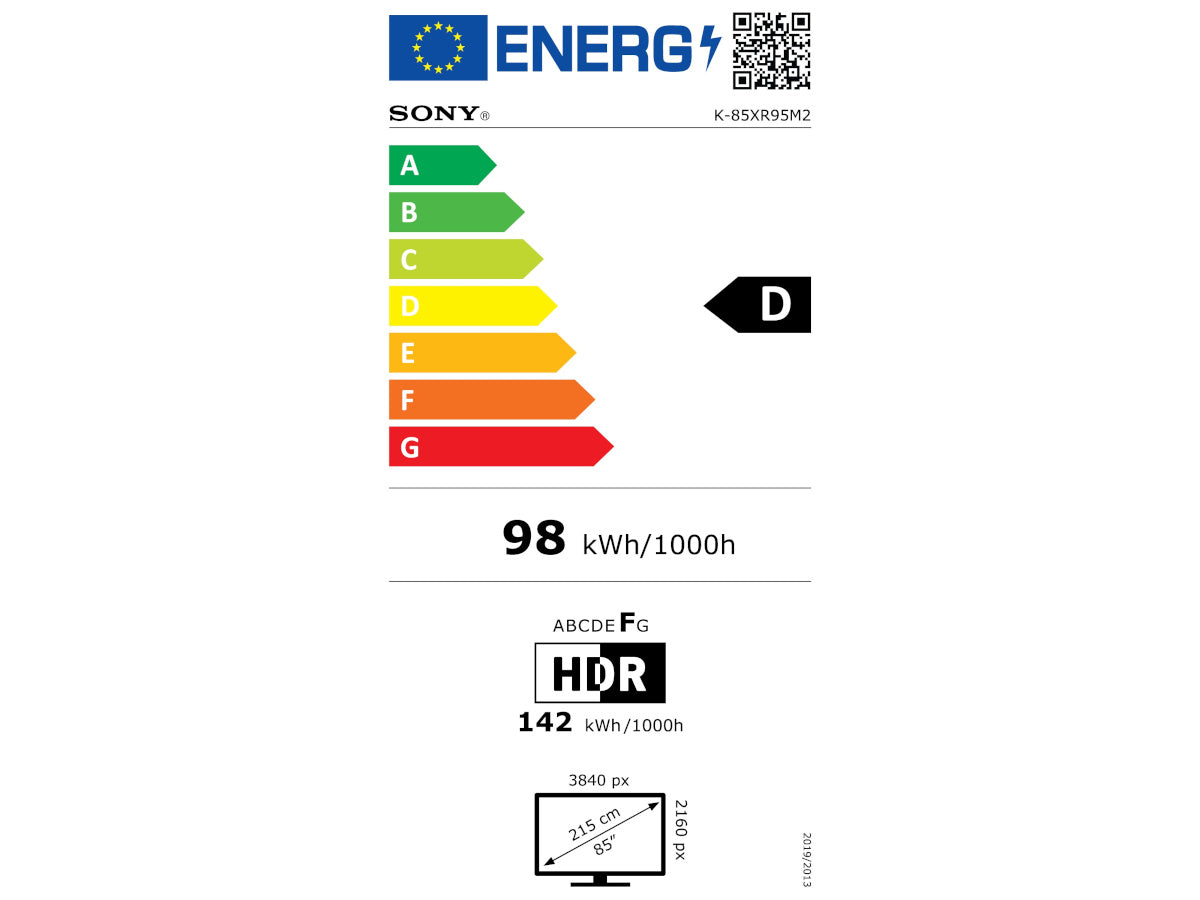 SONY 85 BRAVIA 9 II (K85XR95M2PB)