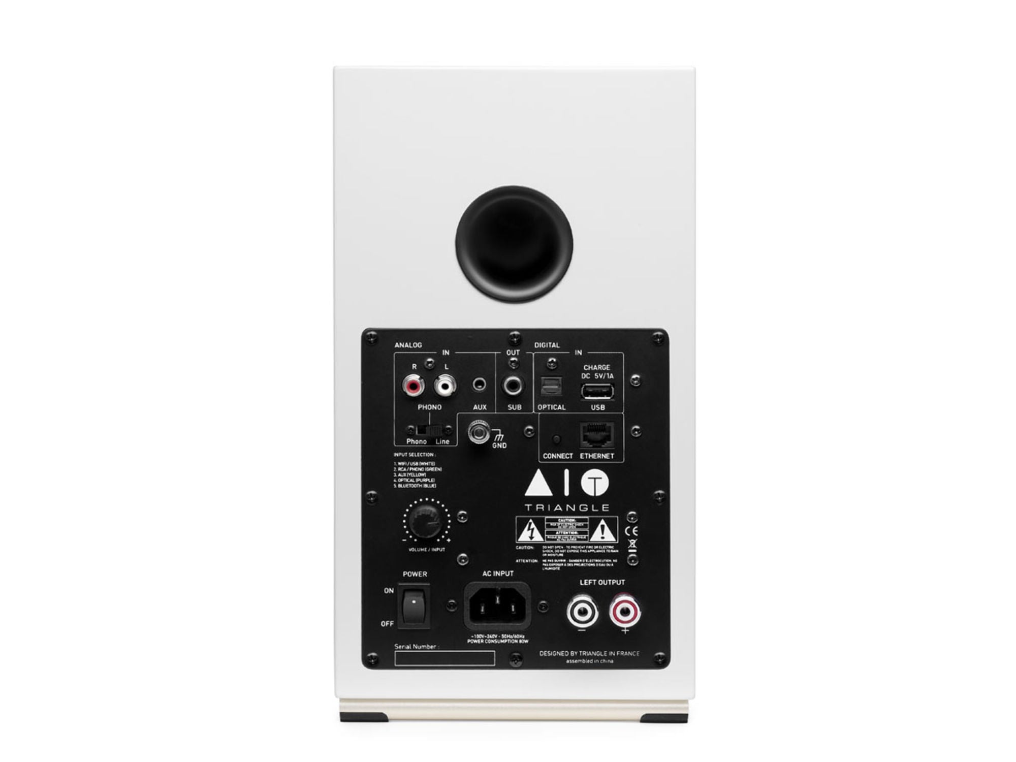 TRIANGLE AIO TWIN White connectique