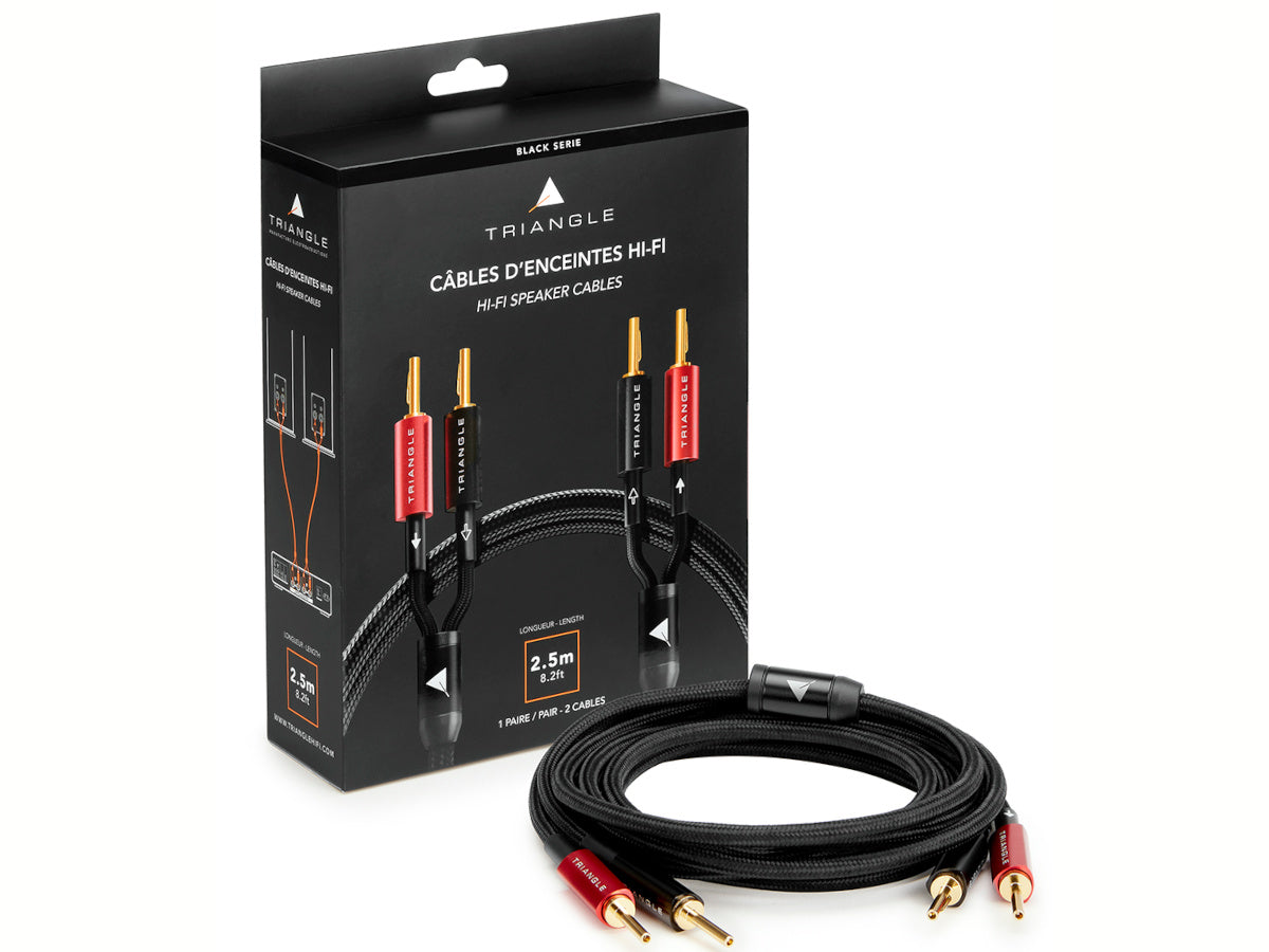 TRIANGLE BLACK Câble d'enceintes monté 2