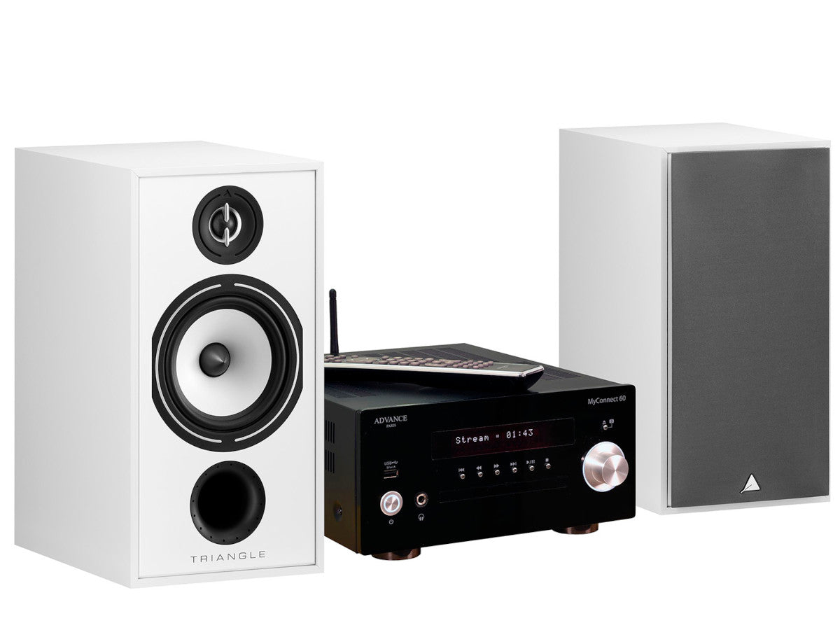 Pack TRIANGLE BR04 Blanc- ADVANCE PARIS Myconnect 60 Noir - TRIANGLE Opéra 2x5m