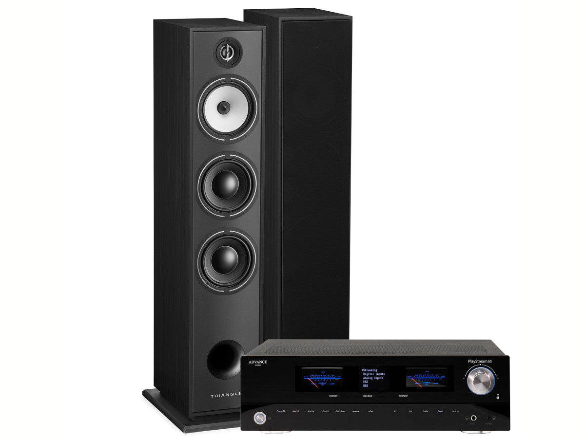 Pack TRIANGLE Borea BR08 Noir - ADVANCE PARIS Playstream A5 - TRIANGLE Symphony 2x3m - ADVANCE Paris WTX500