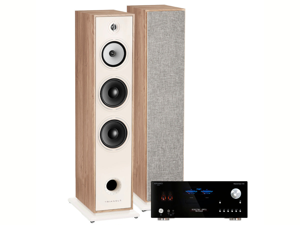 Pack TRIANGLE Borea BR10 Chêne Clair - ADVANCE PARIS Myconnect 150 - TRIANGLE Symphony 2x3m - ADVANCE PARIS WTX500