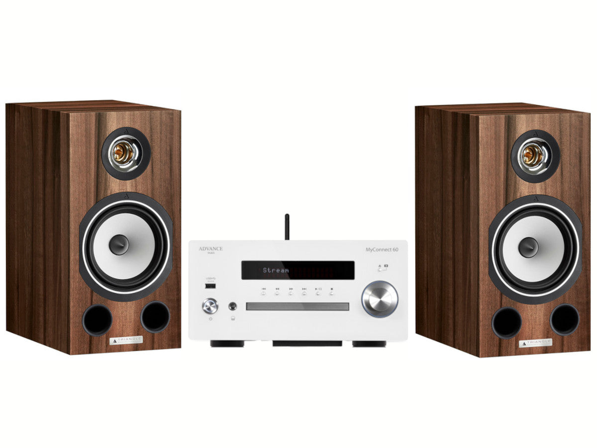 Pack TRIANGLE Comete EZ Chataignier - ADVANCE PARIS Myconnect 60 Blanc - TRIANGLE Symphony 2x3m