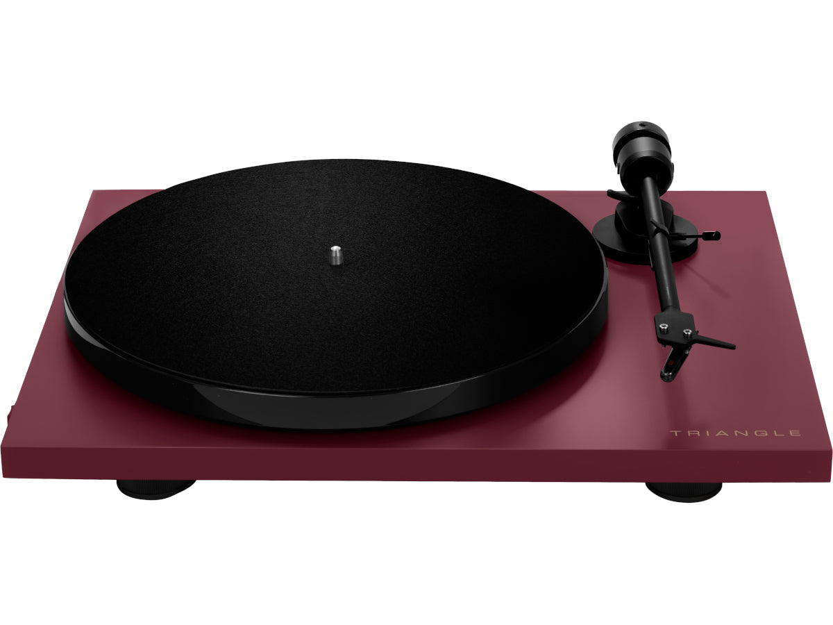 TRIANGLE Platine Vinyle Lunar 1 Bordeaux détail #TRIANGLE Platine Vinyle Lunar 1 (Couleur)_Bordeaux