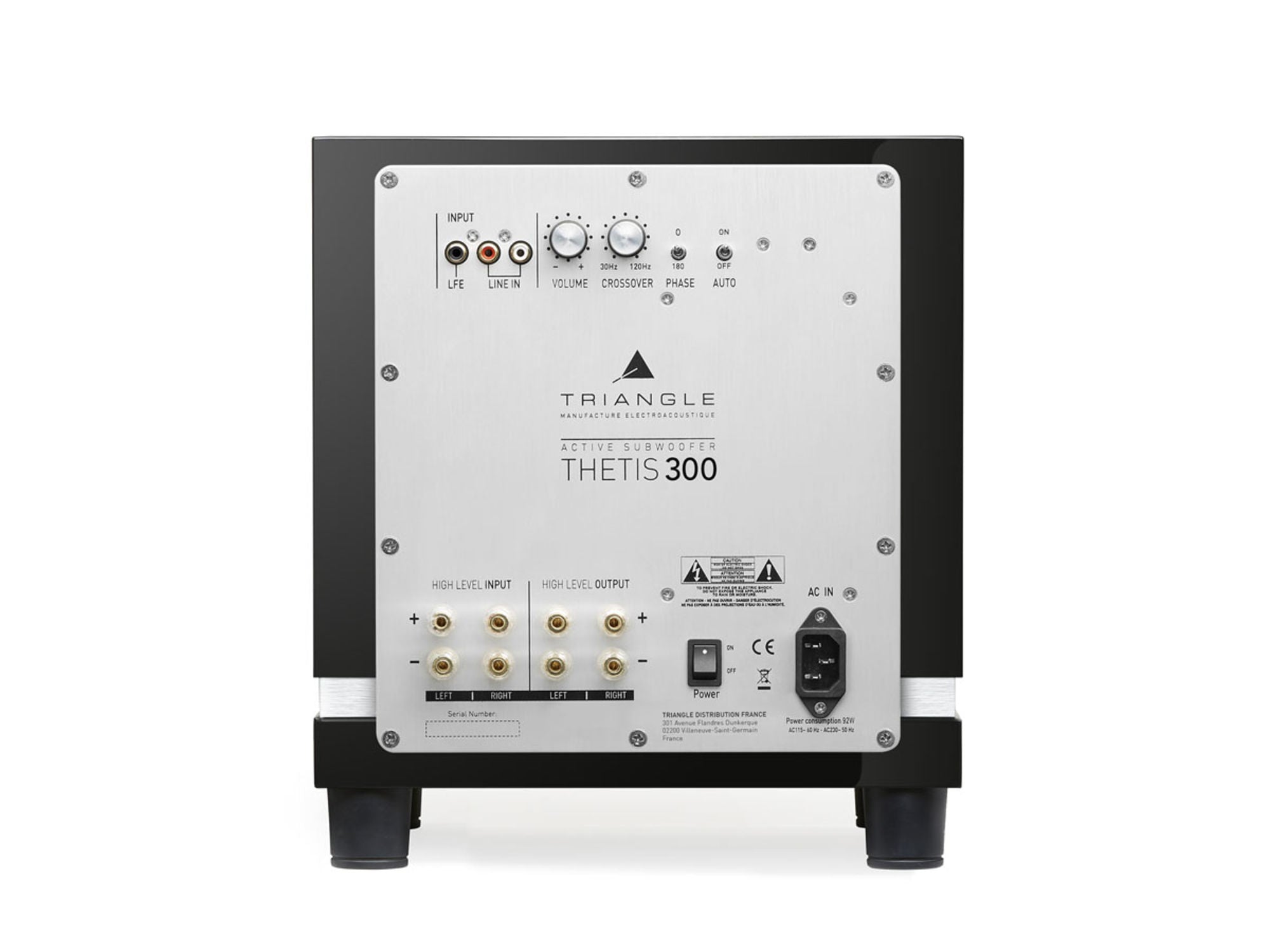 TRIANGLE THETIS 300 Black connectique