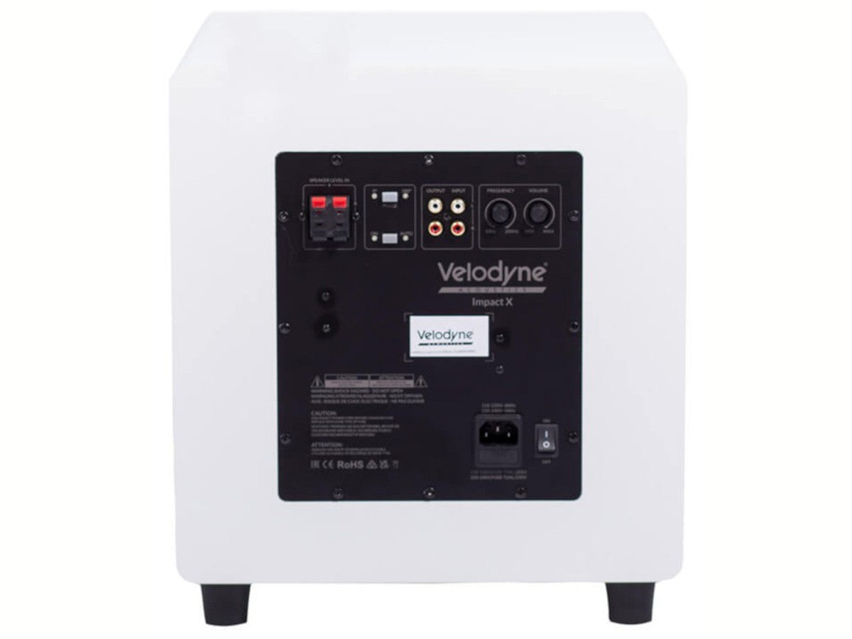 Velodyne Impact X10 blanc mat connectique