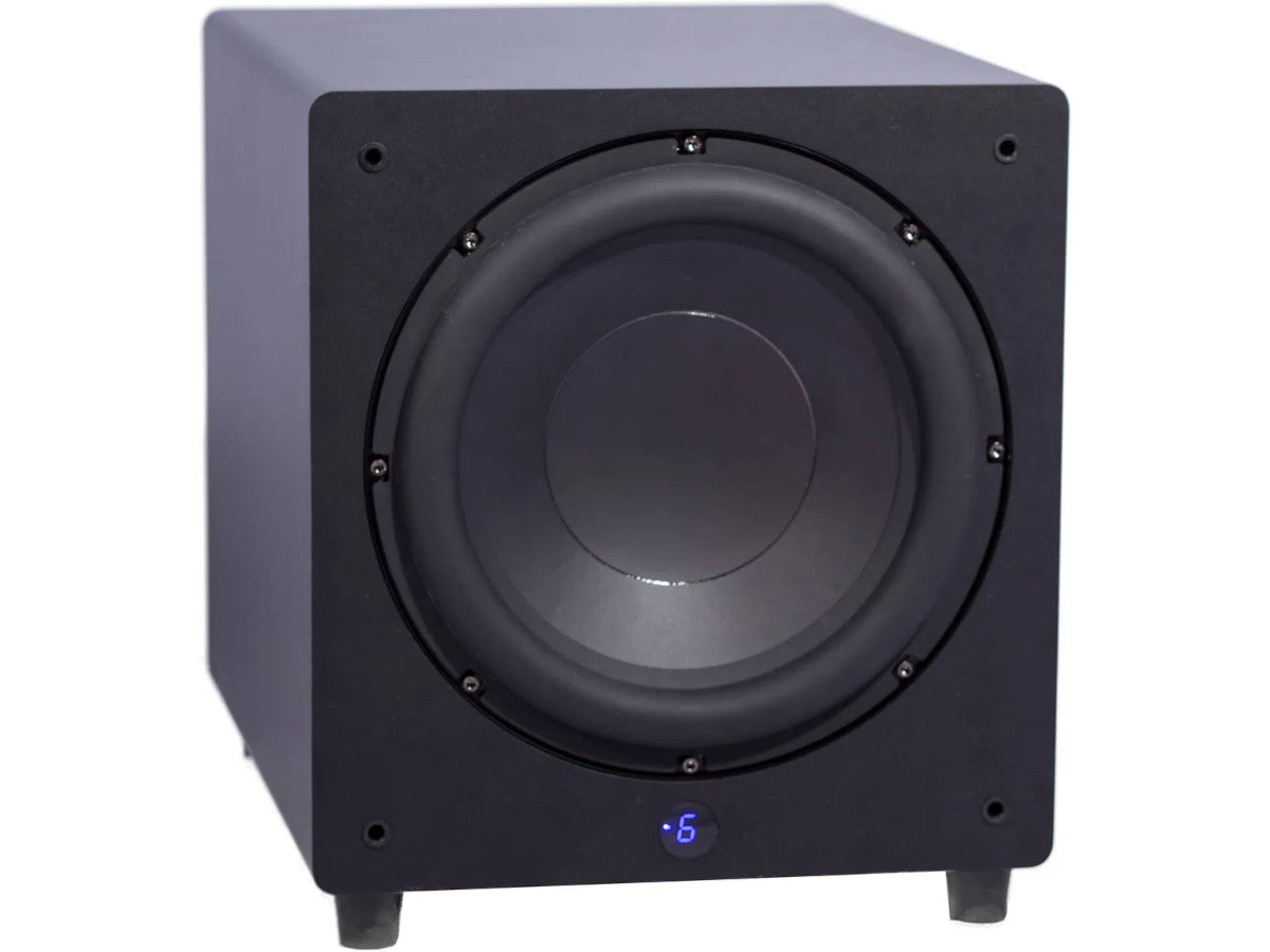 Velodyne Impact X12 noir mat detail haut parleur