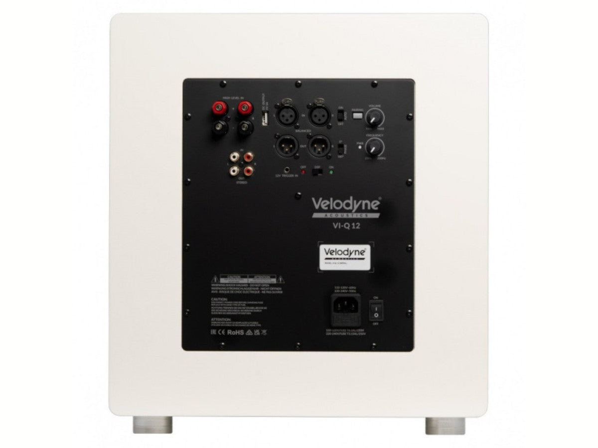 Velodyne VI-Q 12 blanc mat connectique