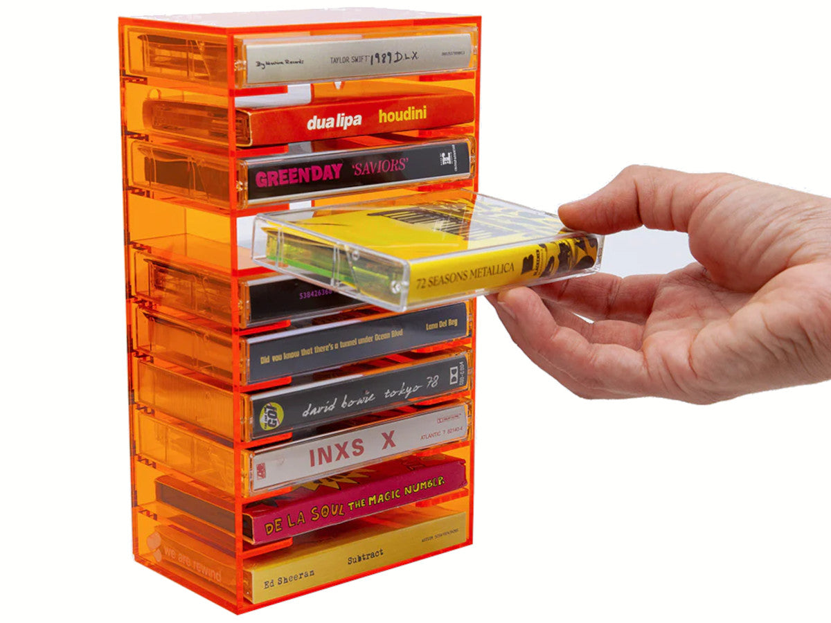 WE ARE REWIND Support 10 Cassettes Orange