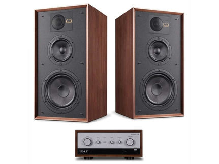 Leak Stereo 130 Walnut + Wharfedale Linton Heritage Walnut