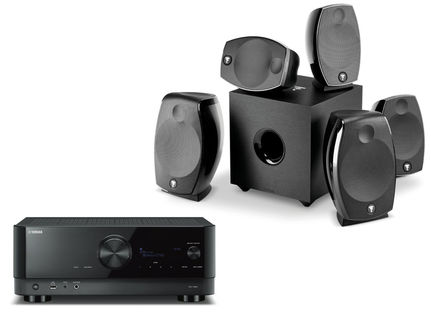 YAMAHA RX-V6A Noir + FOCAL Pack SIB EVO Dolby Atmos 5.1.2 Noir