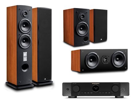 MARANTZ CINEMA 70S Noir + TRIANGLE Pack 5.0 ZERIUS 902 Cognac