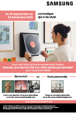 Samsung Music Frame : une oeuvre d'art ou une photo personnelle gratuite