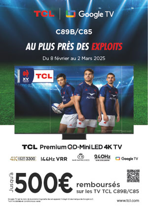 ODR TCL TV C89B/C855 : jusqu'à 500€ remboursés 