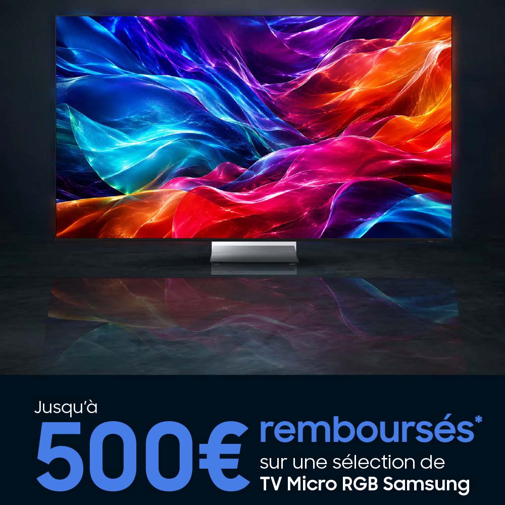 TV Samsung Micro RGB : jusqu'à 500€ remboursés