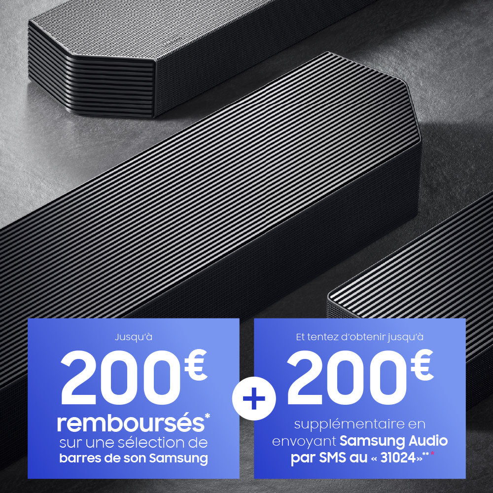 Samsung : jusqu'à 200€ remboursés sur votre barre de son