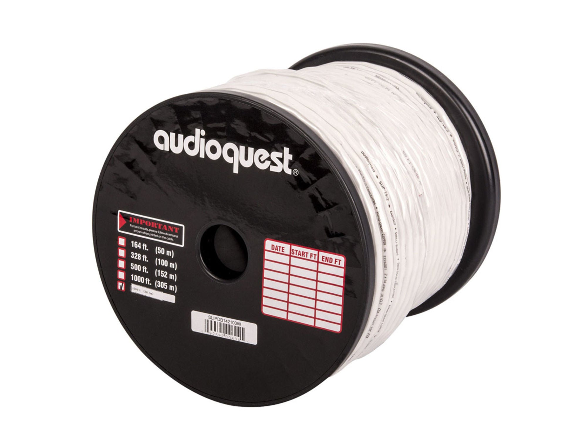 AUDIOQUEST SLIP-DB 14/2 Blanc (Au mètre)