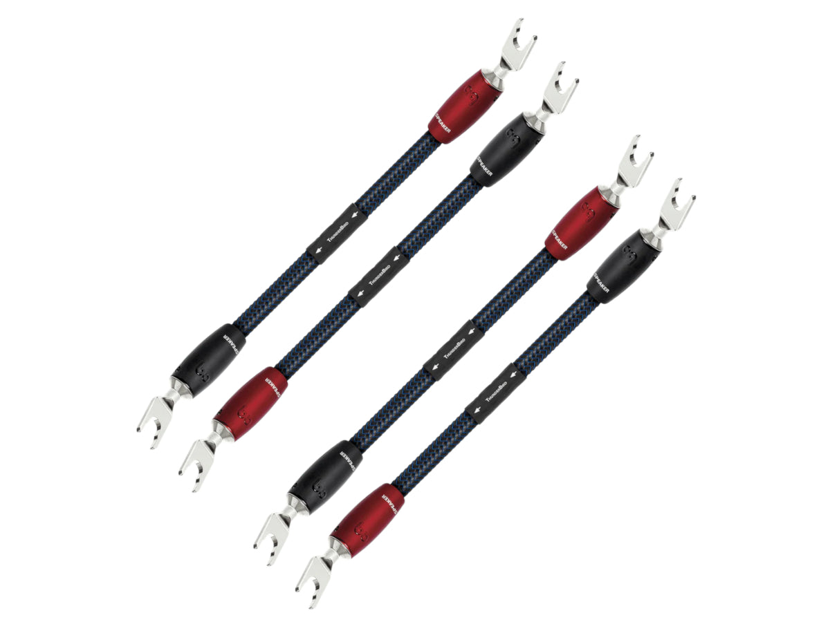AUDIOQUEST THUNDERBIRD Jumpers - Fourche vers Fourche (Set de 4)