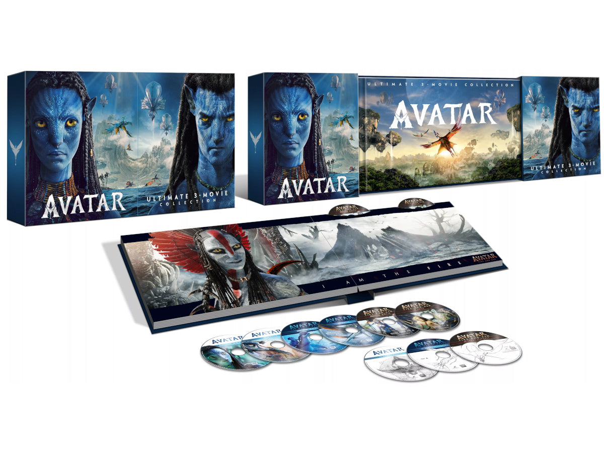 ÉDITION COLLECTOR AVATAR - COLLECTION 3 FILMS - 3 UHD 4K + 6 BD