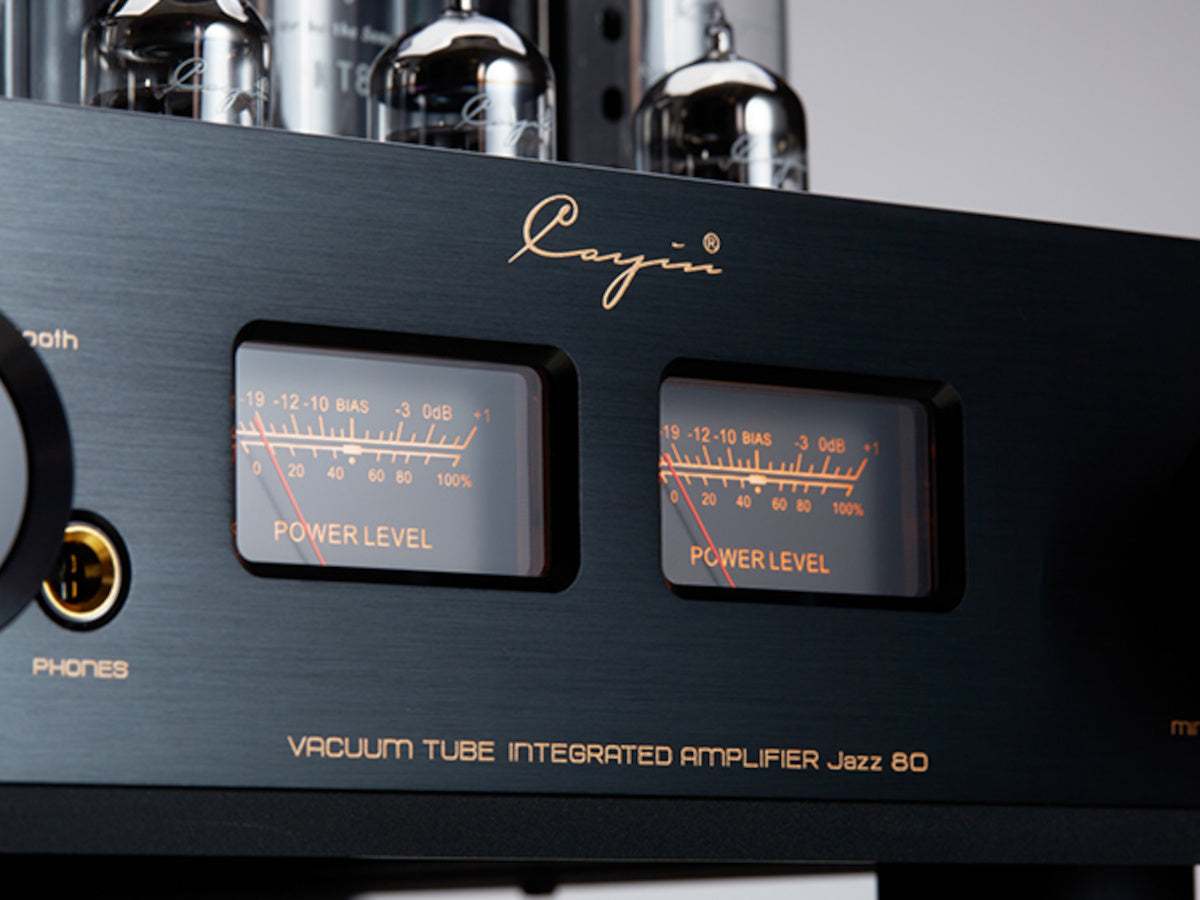 CAYIN JAZZ 80 KT88 Noir detail façade