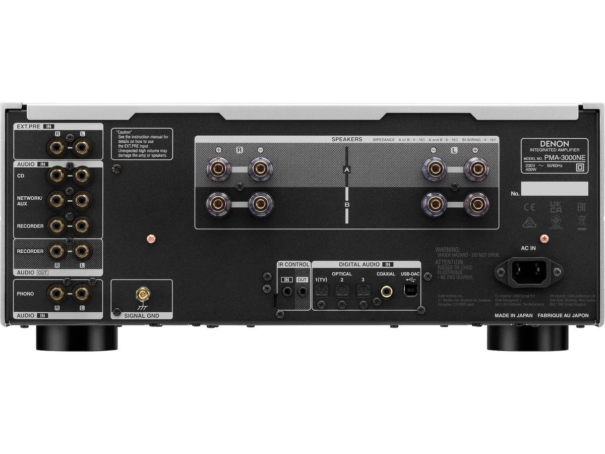 Denon PMA 3000 NE Black connectique