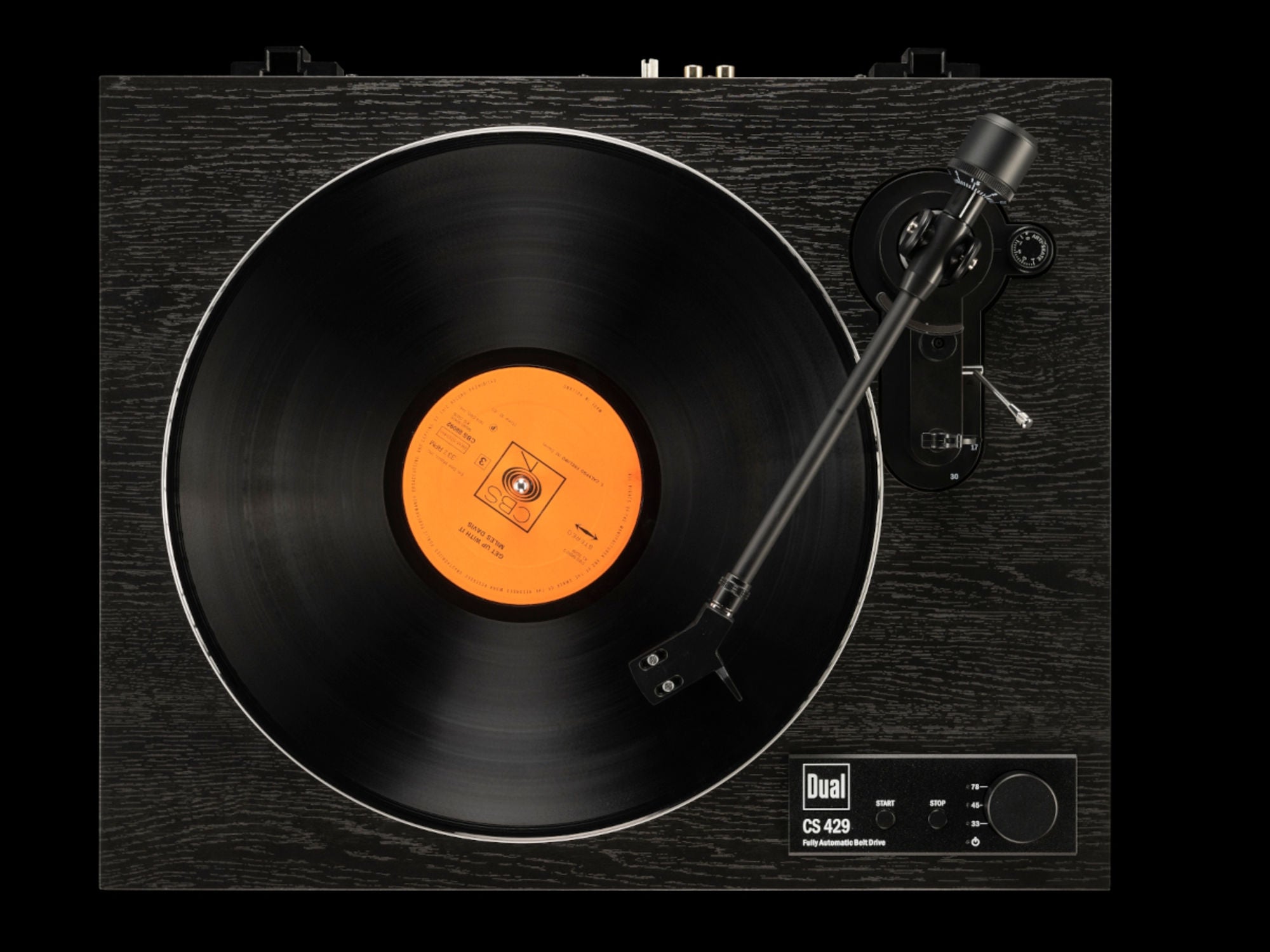 DUAL CS 429 Noir vue de dessus