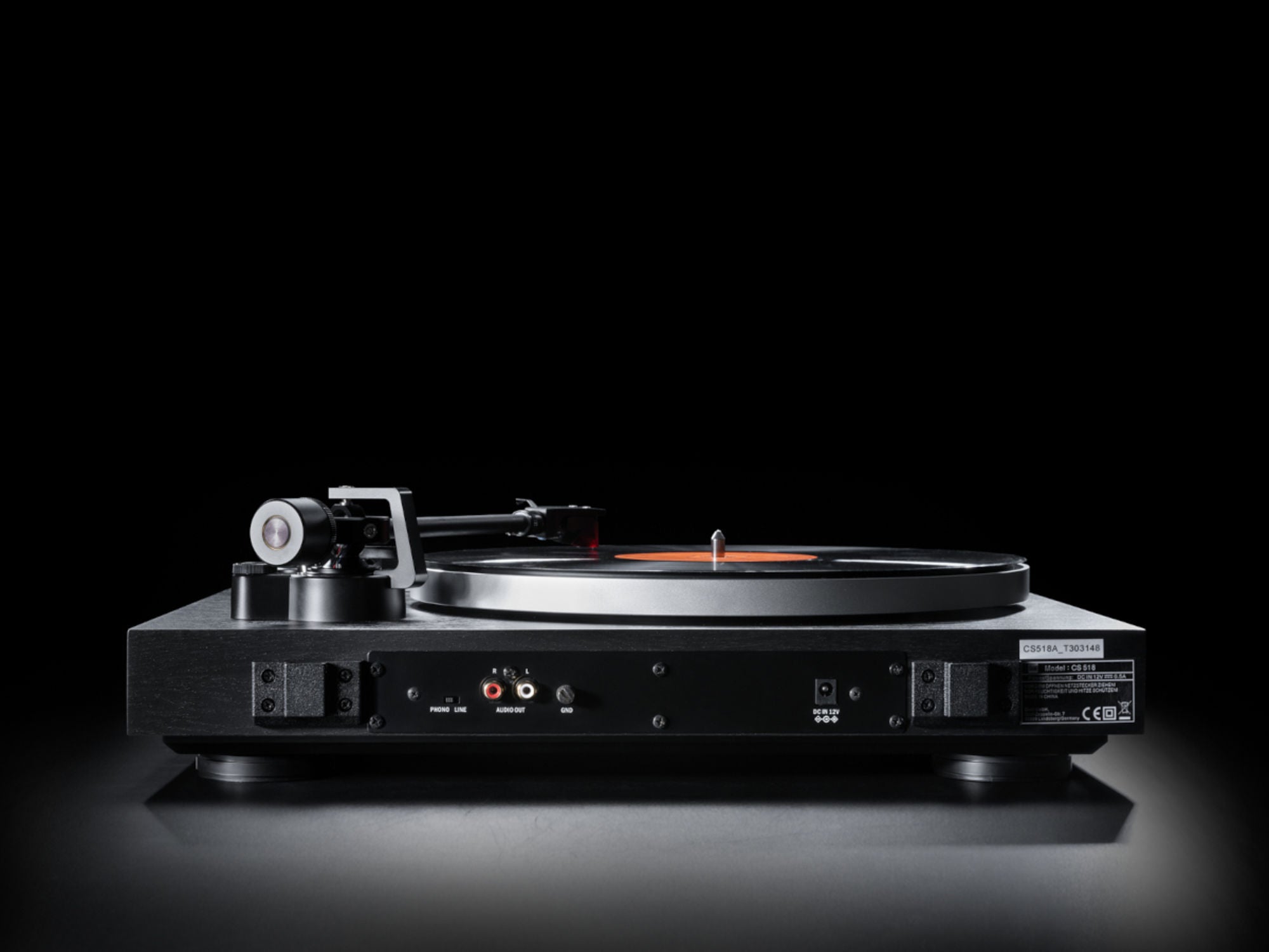 DUAL CS 518 Black Connectique