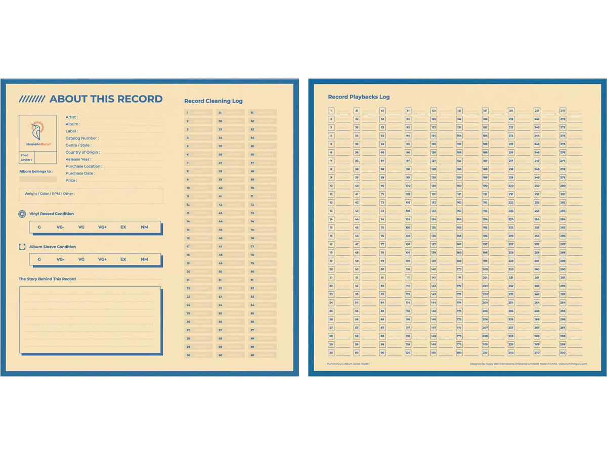 HUMMINGURU Pochettes de remplacement x 25 (POUR DISQUES 12")